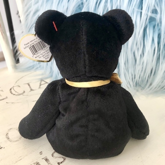 TY Beanie Baby, The End, Black, Bear, Vintage, 1999, Very Nice‎ Condition - Picture 4 of 11